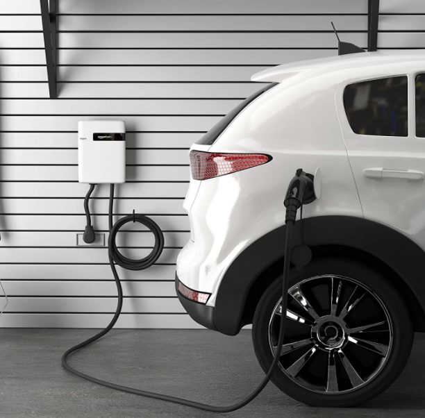 electric car or ev charging station